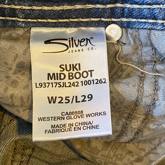 Silver Jeans Suki Mid Boot - waist 25 length 29 - Picture 5 of 5